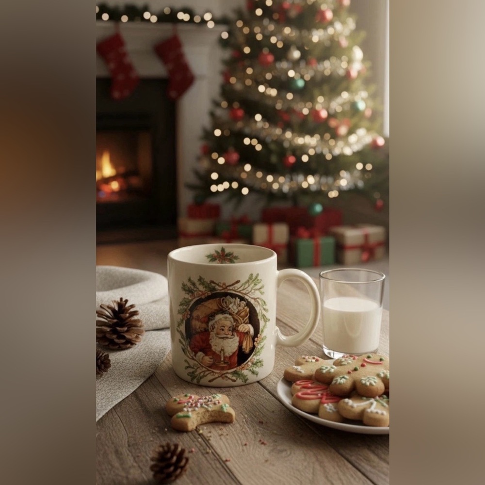 Vintage Hallmark Santa Christmas Mug | Made in Japan | Merry Christmas | Gift